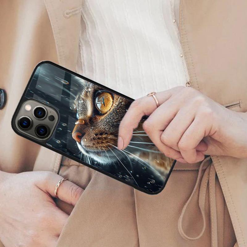 

Cat Staring Eye Magnetic Phone Case For APPLE iPhone 17 Air 16 14 13 12 Pro Max 15 Plus Wireless Charge With MagSafe Cover iPhone 14