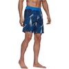Adidas Letter Print Elastic Waist Flat Angle Swim Shorts Men Swim Shorts Blue FJ3908