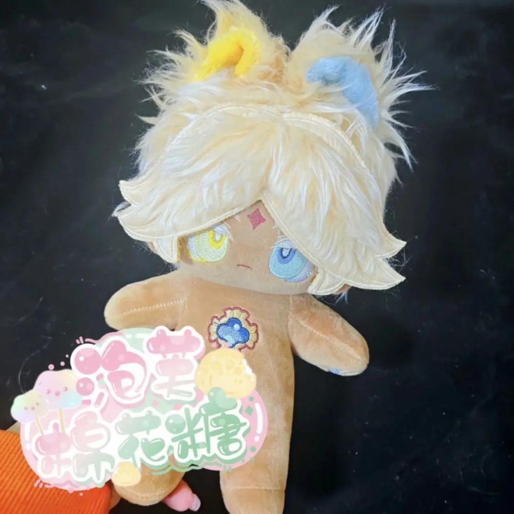 

20CM Cookie Run Kingdom Game Vanilla Cookie Q Plush Doll Body Dress Up Stuffed Toys Cute Dolls Figures Gift for Adults And Kids no Skeleton