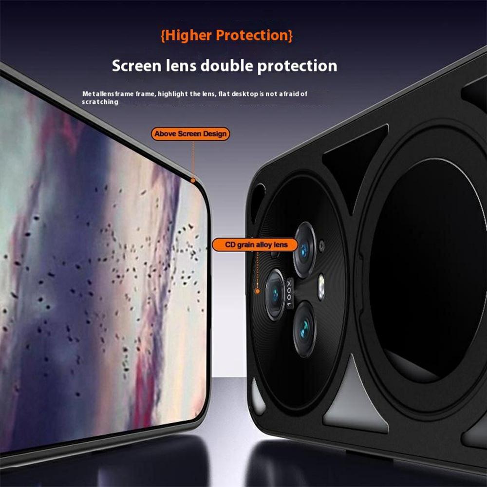 For Honor Magic5 Case Magnetic Kickstand Hollow Heat Dissipation Silicone+PC+Metal Bumper Phone Cover