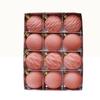 12pcs 6cm Christmas Tree Ball Pendant Flocked Xmas Tree Ornaments Christmas Spheres  New Year Noel