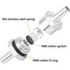 6 8 10 12 14 16mm One-way Non-return Check Valve Fuel Water Gas Air Vacuum Aluminum Alloy Petrol Diesel Water Fuel Line Way
