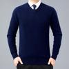 2025 Herren V-Ausschnitt Kaschmirpullover: Dick, Warm, Business Casual für Herbst/Winter