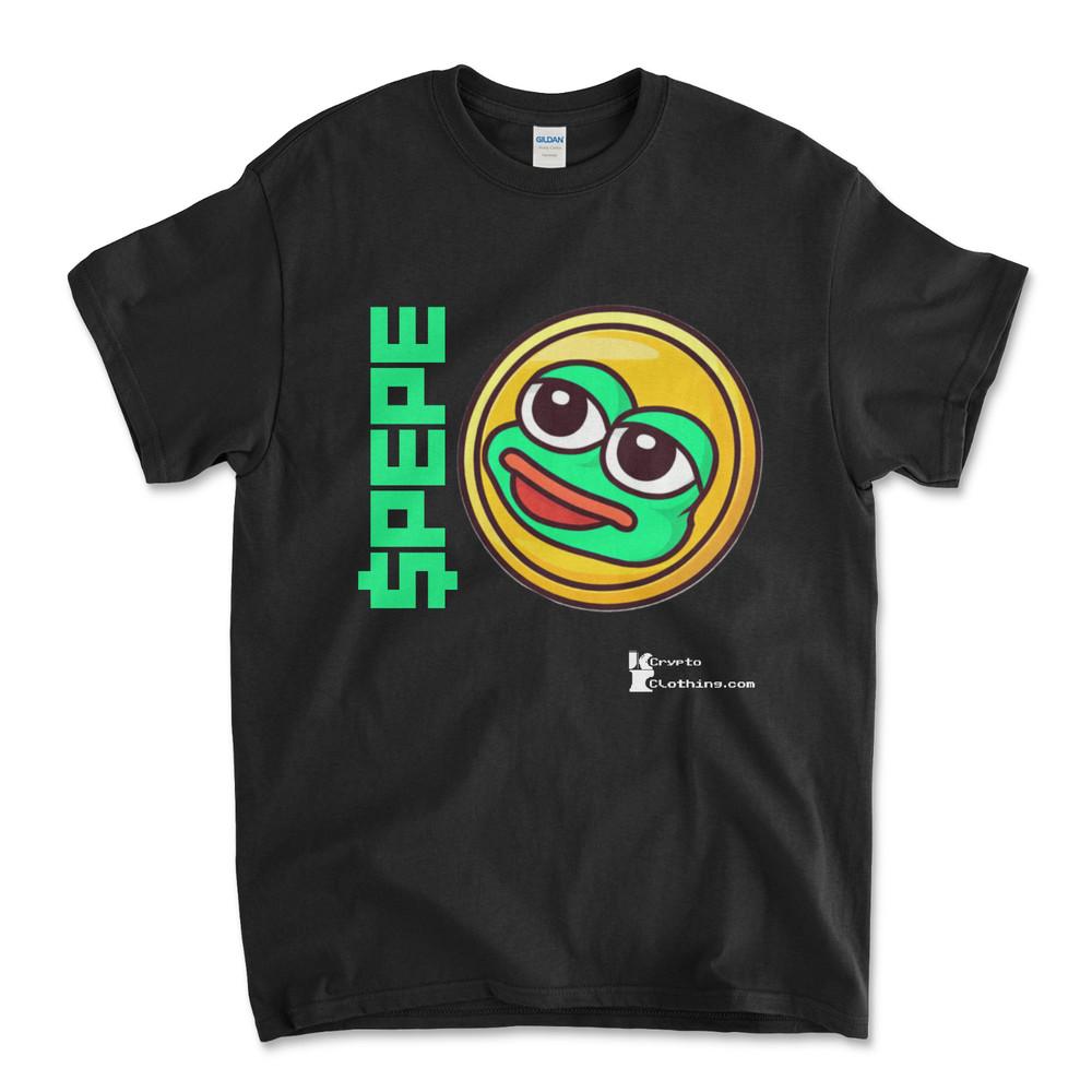 PEPE COIN Crypto Cryptocurrency Altcoin HODL Black T-Shirt UPC97 Unisex T-Shirt XL