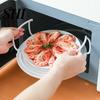 Steamer Tray Microwave Multi-layer Stacked Anti-deformed Easy To Clean Steam Shelf Cooking PP Foldable Design Holder Home Supplies