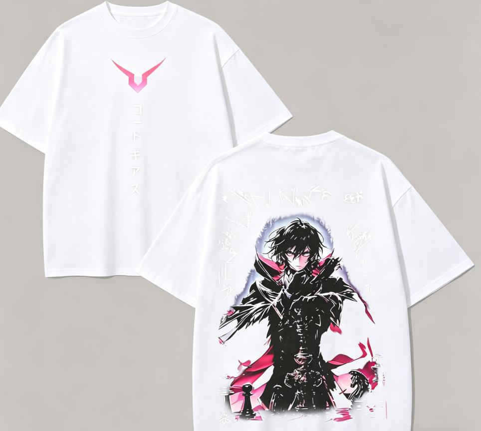 

Code Geass Аніме Любитель Футболка Цілорічний одяг особистість Одяг Великі розміри Унісекс Нова модель Для пар висока якість м яка XXXL