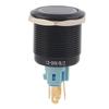 22mm 12V-24V Wasserdruckschalter Selbstverriegelnd Druckknopf Rot LED