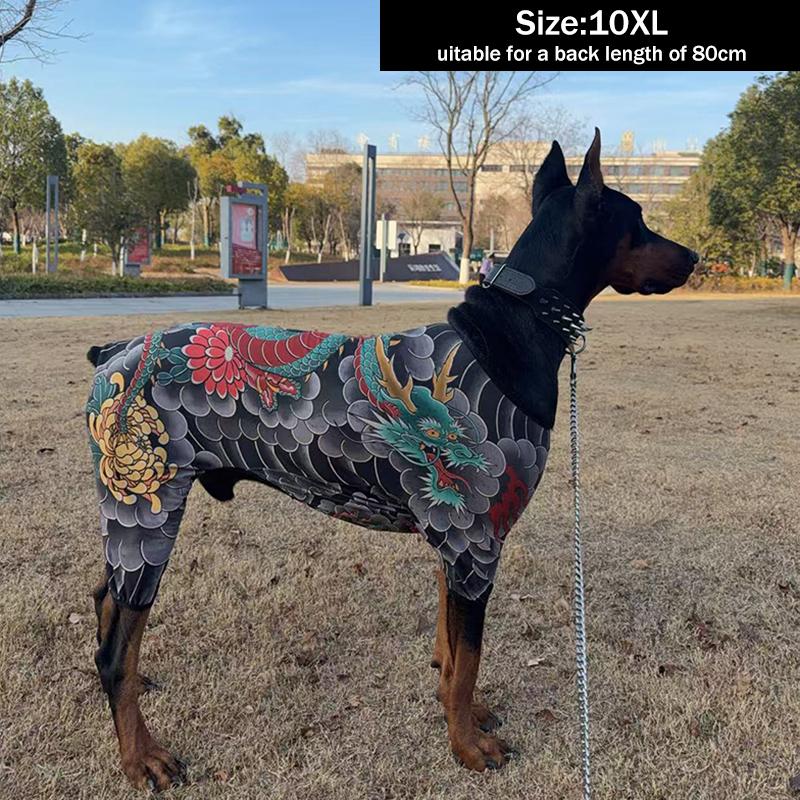 Ultra-Thin Mesh Pet Tattoo Vest – 4-Season Breathable Sleeveless Shirt with Cool Prints for Dogs & Cats, Fun & Stylish