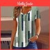 Striped New 2025 3d Print Graphic Tshirt Women Fashion Vneck Short Sleeve Tshirt Female Summer Casual Tops Tees Women Clothing