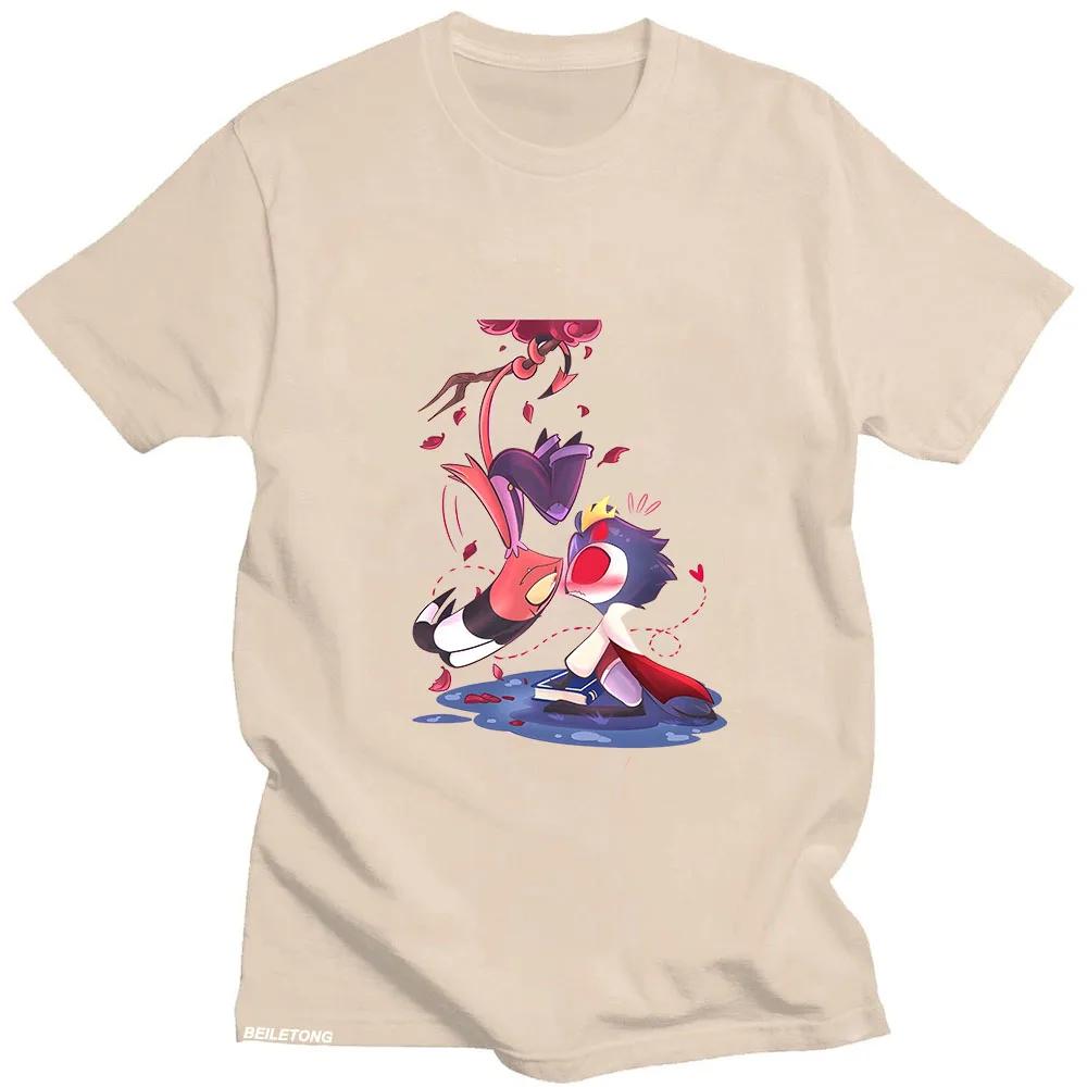 Anime-Print Helluva Boss T-Shirt Funko Pop Kawaii Kurzarm Hochwertiges Manga-T-Shirt Sudaderas Fashion Tops