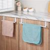 Towel Rack No-Drill Bathroom Kitchen Over Cabinet Door Hanging Shelf, Space-Saving Shower Corner Organizer for Towels & Clothes