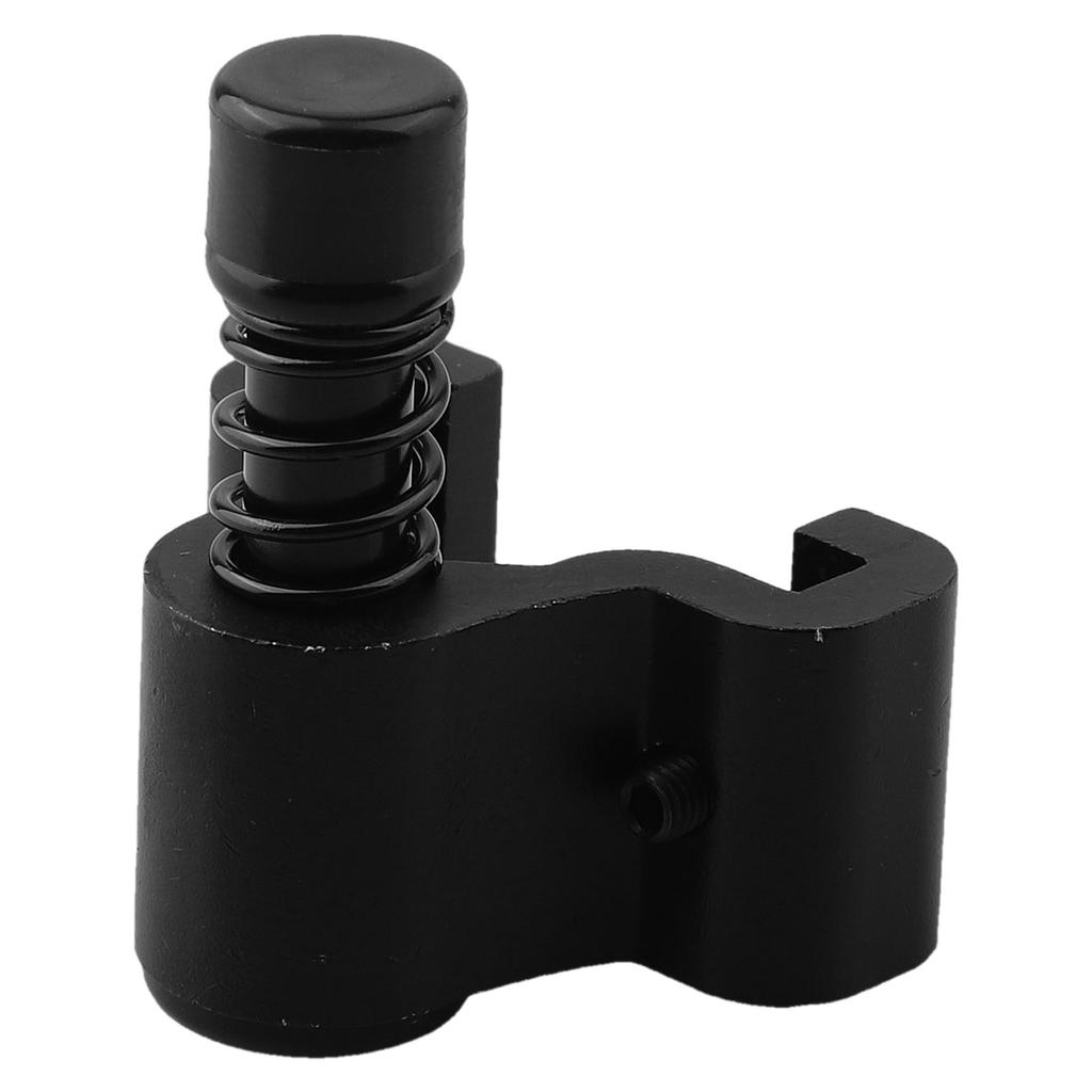 High Quality Barn Door Stopper Household Hardware Aluminum Black Double Pulley For Folding Door Limit Positioner