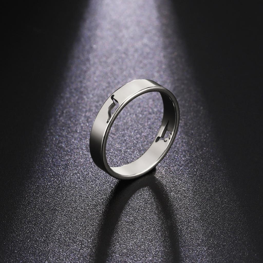 Hollow Dinosaur Ring Stainless Steel Gold Tyrannosaurus Brachiosaurus Finger Rings Couple Jewelry for Women Men