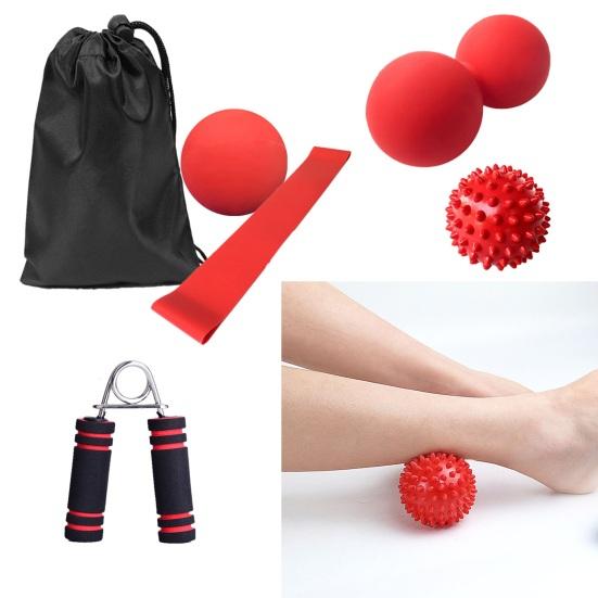 

1 комплект шаров для йоги, эластичный пояс сопротивления, силиконовый портативный разработчик мышц рук, способствует кровообращению, облегчению боли, массажу, ежедневным занятиям спортом
