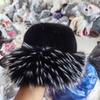 Faux Fox Fur Warm and Fashionable Fishing Mongolian Hat That Makes Your Face Look Smaller. Fur Hat Made of Leather.
