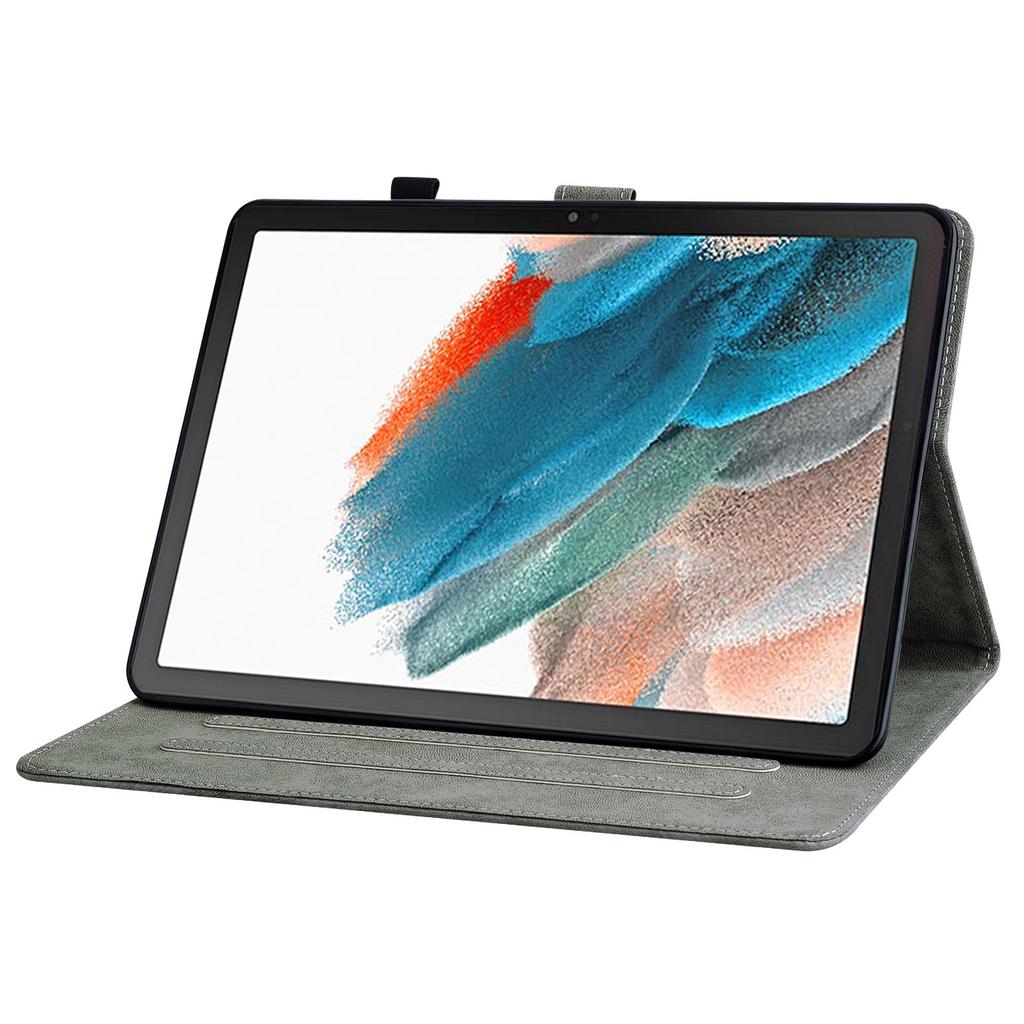 For Samsung Galaxy Tab A11+ Case Tiger Imprint Anti-Scratch PU Leather Tablet Cover