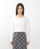 Ames-Worldwide Rib U-Neck Cardigan White