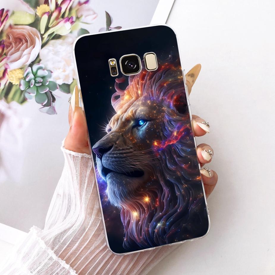 For Samsung Galaxy S8 Case SM-G950F Luxury Flowers Butterfly Painted Cover Soft Silicone Case For Samsung S8 Plus S8+ G955F Bags