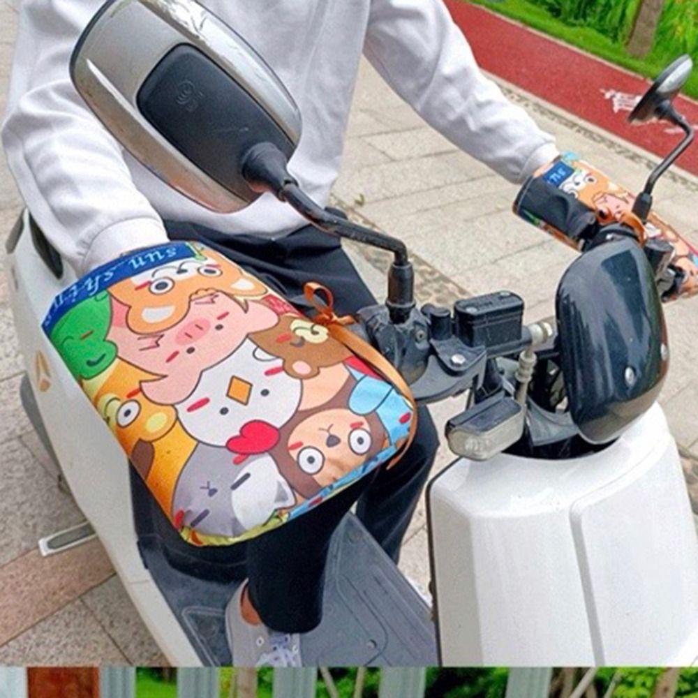 Thickened Motorcycle Handlebar Gloves Coldproof Waterproof Windproof Handle Covers  Autumn Winter