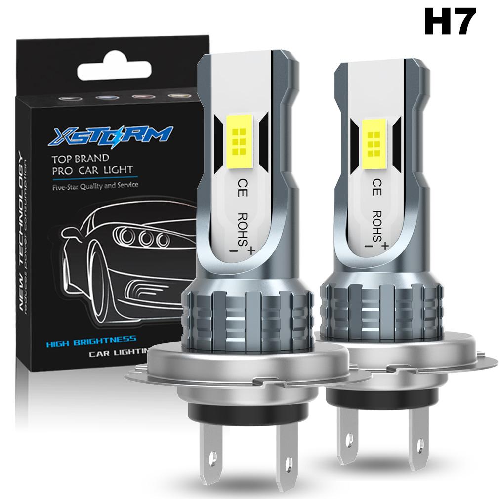 XSTORM H7 LED Fog Lights Bulbs H4 H11 9005 9006 LED Headlight for Car 80W 20000LM 6000K Auto Headlamps Plug & Play 12V 24V H7