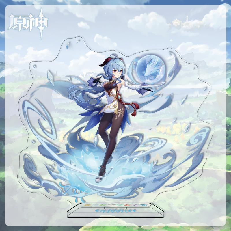 16cm Height Acrylic Large Stand-up Display Featuring Characters From Mondstadt and Liyue In Genshin