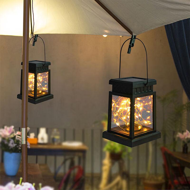 Solar Vintage Palace Lantern String Lights