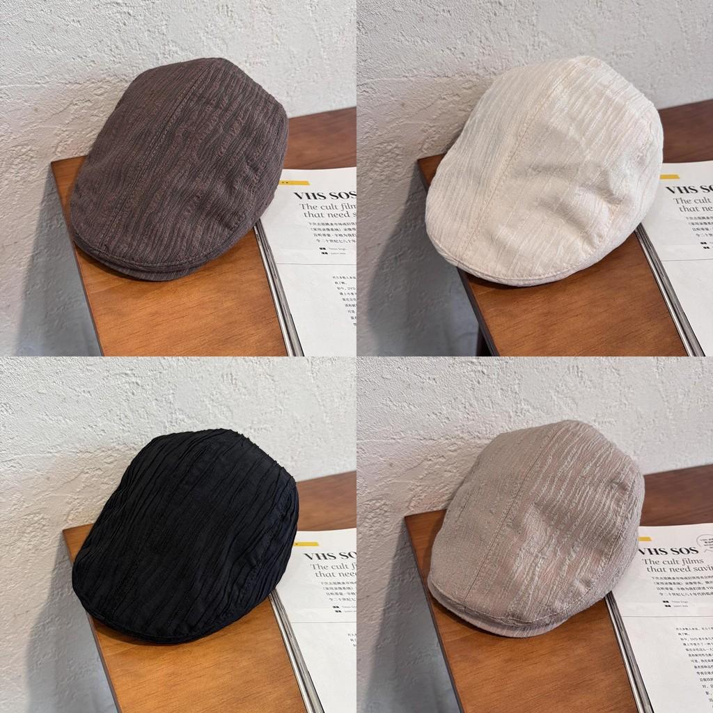 Casual Cotton Beret Hat For Women With Sunshade Breathability Summer Spring Autumn Wear