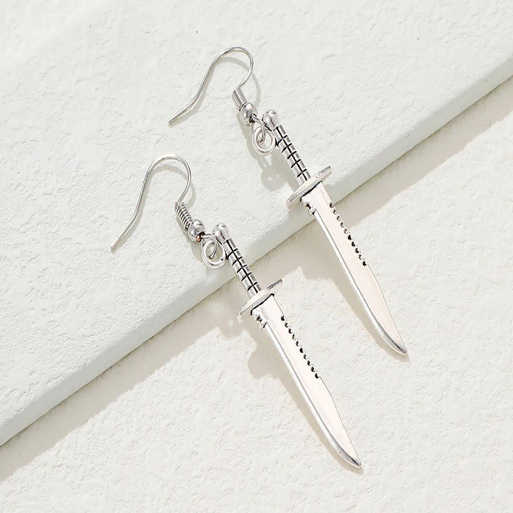 Trendy Geometric Sword-shaped Earrings For Women Alloy Fashion Jewelry 2021