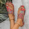 Fashion Women Slippers Bohemian Flower Pattern Sandals Casual Lightweight Shoes Flat Fashion Big Size Slippers Home Slides Woman