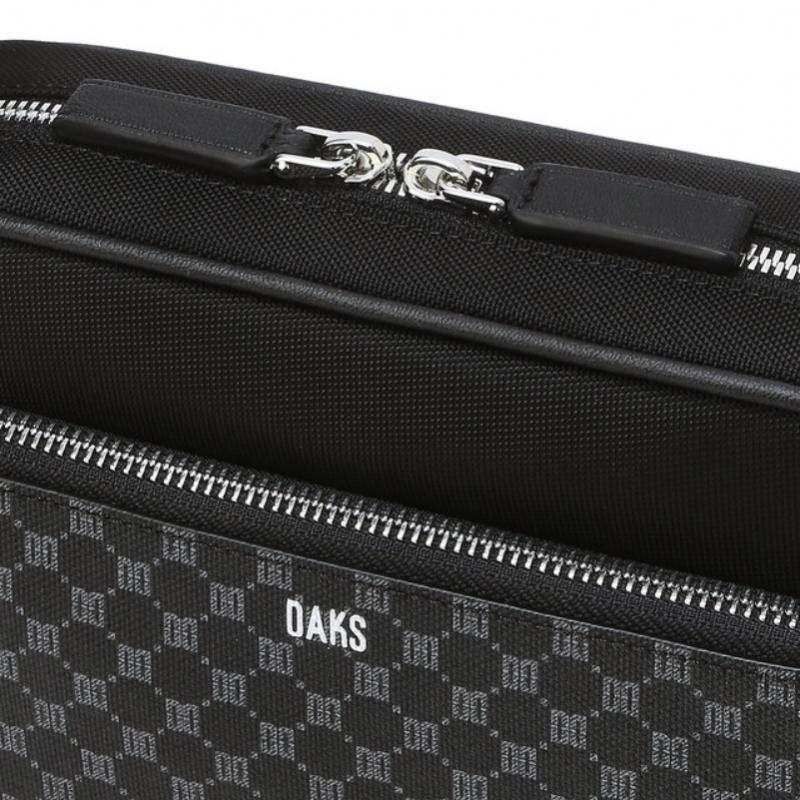 Daks Black Dd Pattern Nylon Mini Crossbody Bag Dbba6e594bk