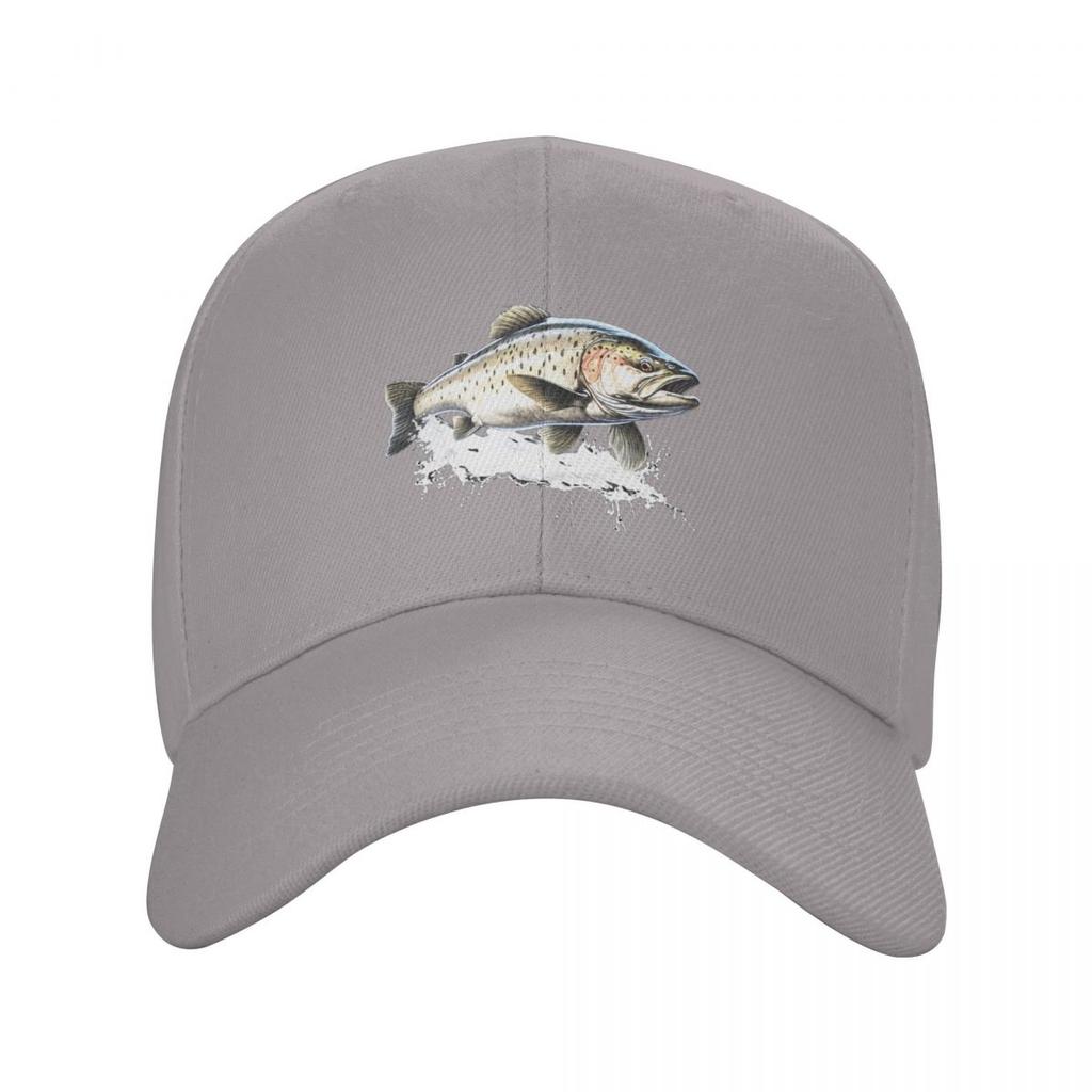 Frische Forelle Fisch Druck Kappe Mode Lässig Baseballkappen Verstellbare Mütze Hip Hop Sommer Unisex Baseballkappen