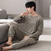 Men'S Pajamas Autumn And Winter Island Fleece Thin Fleece Men'S Spring And Autumn Large Size Coral Fleece Loungewear Set