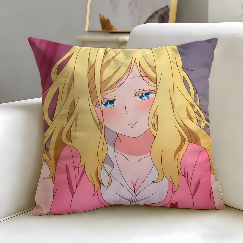 anime O Maidens in Your Savage Season Cushion Cover Soft EasyWash Pillow Case Versatile for Couch Bed Travel and Office