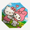 1pc Hello Kitty & My Melody Outdoor Umbrella - Automatic Opening/Closing Umbrella with Foldable Design, Iron Frame, Suitable for Fans, Travelers, Dail