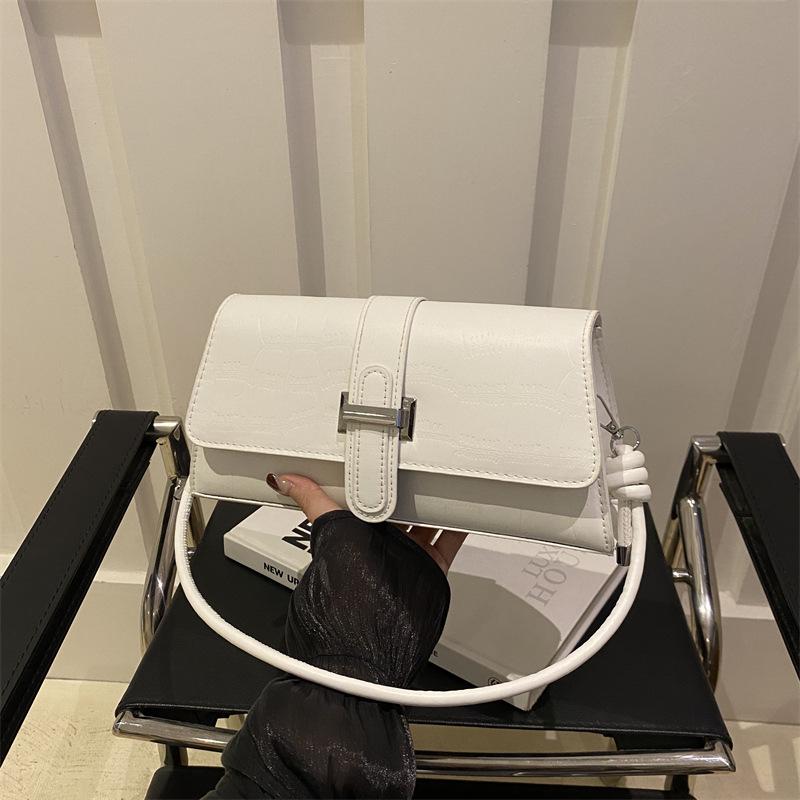 

2024 Ретро Минималистичная Сумка-Багет через Плечо - Универсальная, Высококлассная Текстура