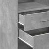 Highboard Concrete Grey 50 x 42.5 x 124 cm Particleboard