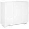 Sideboard White 85.5 X 31 X 75 Cm Engineered Wood