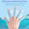 Silikonowe płetwy do pływania Flipper Mężczyźni Kobiety Dziecko Swim Pool Sport Profesjonalny trening Palec Ręka Rękawiczki płetwiaste Sprzęt wiosła