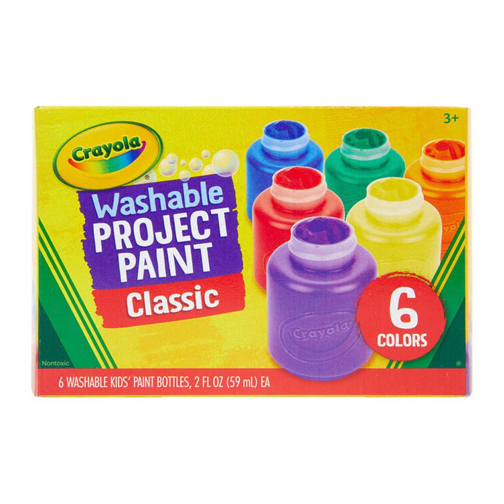 Schul-Posterfarben waschbar für Kinder Project Paint Crayola 6 Farben