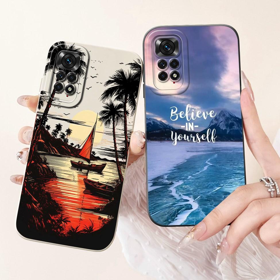 6.67'' Global For Redmi Note 11 Pro Case Silicone Fashion Luxury Cute Cat Painted Shockproof Phone Case For Redmi Note 11 Pro 5G