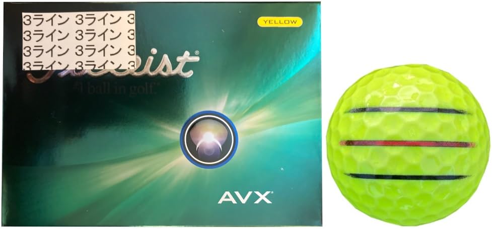 

Hapiraki Golf Line Titleist AVX 2024 с линией (Желтый, 1 дюжина, 3 строки)