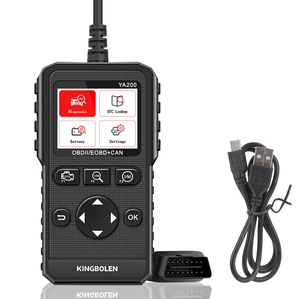 Профессиональный YA200 OBD2 Срок службы Бесплатно Автомобильный Двигатель Система Авто Аксессуары Считыватель Кодов Поиск DTC Диагностический Инструмент Сканер