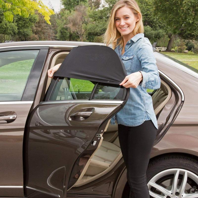 Izolacja Termiczna Osłona Przeciwsłoneczna Oddychająca Zasłona Przeciwsłoneczna na Boczne Szyby Samochodowe Moskitiera Samochodowa Przezroczysty Efekt Lusterka Wstecznego