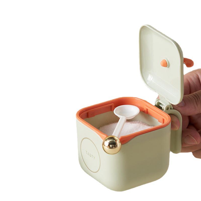 Kitchen Seasoning Set: Salt & MSG Jars with Compartments