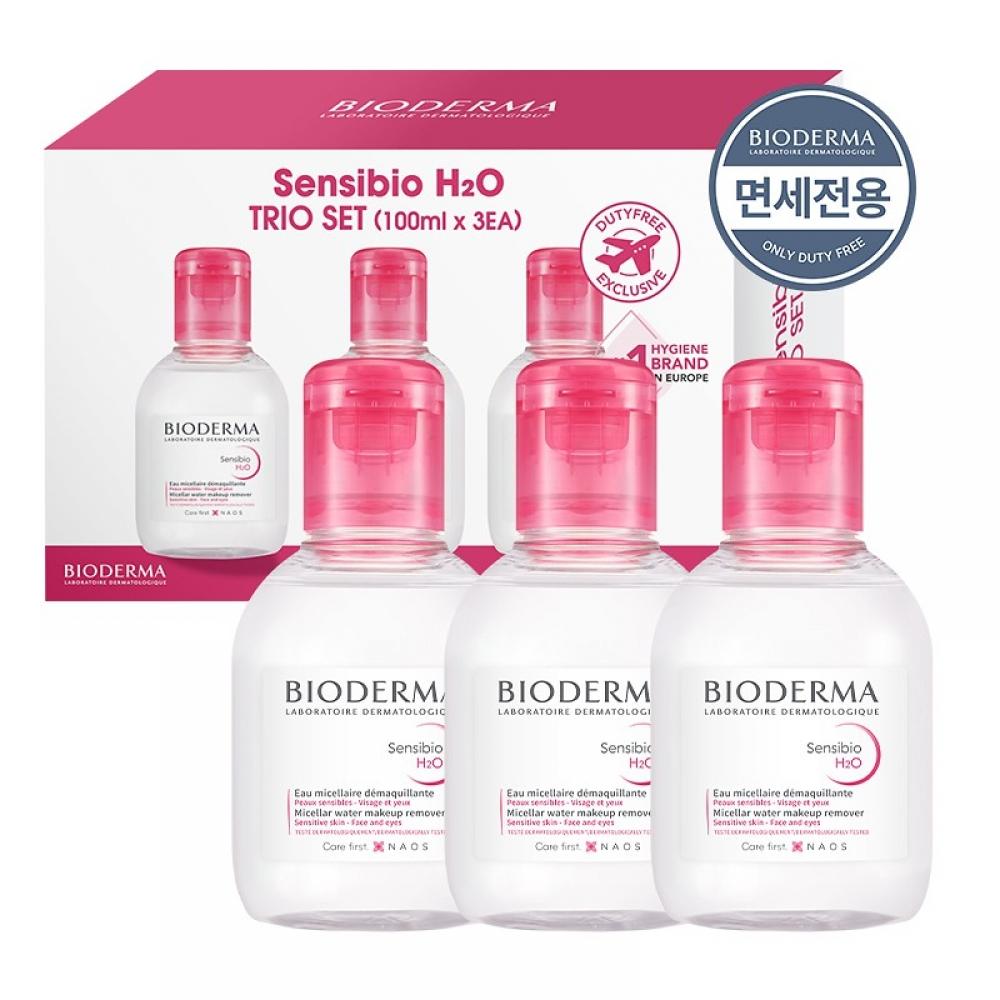 Bioderma Sensibio H2o 100ml Trio Set