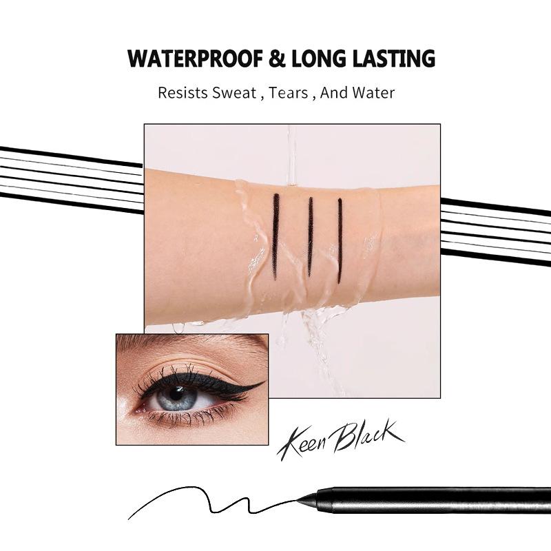 BOB Langlebiger, strahlend schwarzer Eyeliner Stift wasserfest, wischfest und farbecht Anfänger natürlicher Farbton Eyeliner