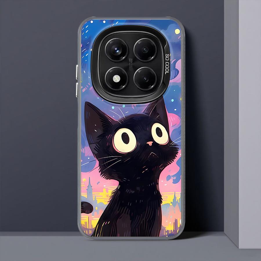 Van Gogh Art Cat Phone Case for Xiaomi Redmi Note 10s 10 11 Pro 11s 12 13 14 Pro Plus Soft Cover
