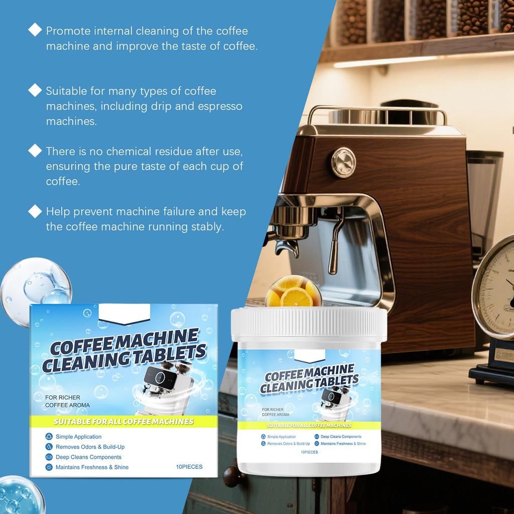 Kaffeemaschinen-Reinigungstuch zur Reinigung von Kalk und Flecken, Edelstahl-Kaffeemaschinen-Filtersieb-Reinigungstuch.