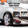 Snow Chains Manganese Alloy Steel 2PCS Traction Snow Tires Chains Silver