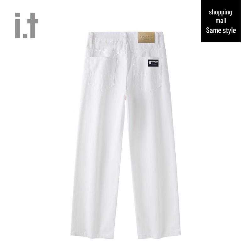 CHOCOOLATE I.t Unisex Loose Straight Wide Leg Cotton Jeans